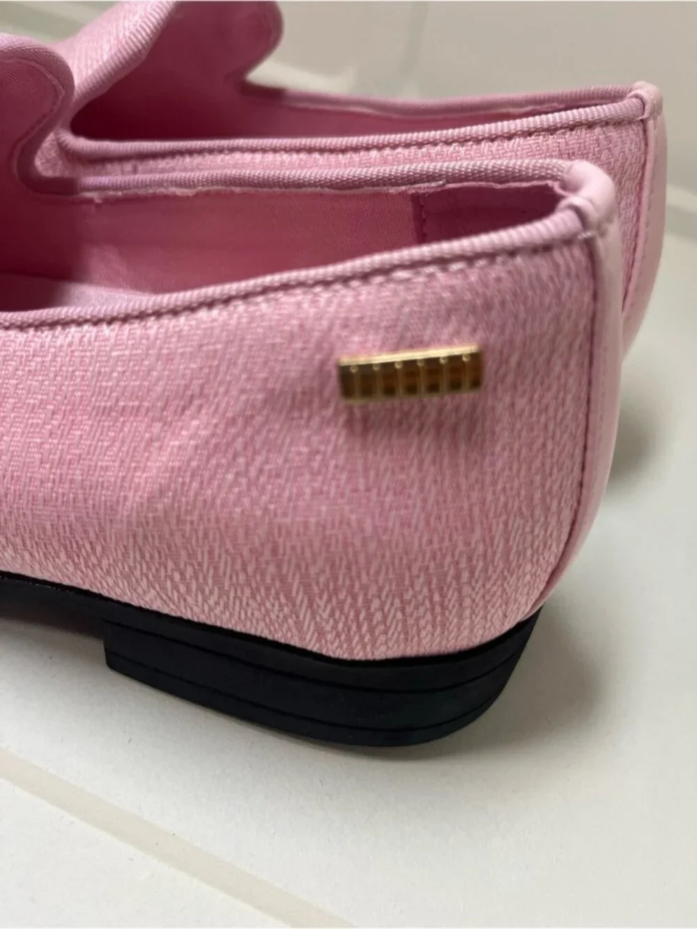 UUBARIS Men's Pink Tuxedo Loafers Textured Knit Slip On Dress Driving Shoes